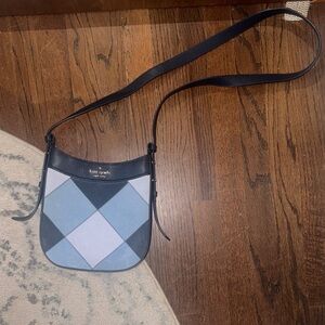 Kate Spade Argyle Blue and Black Crossbody Bag